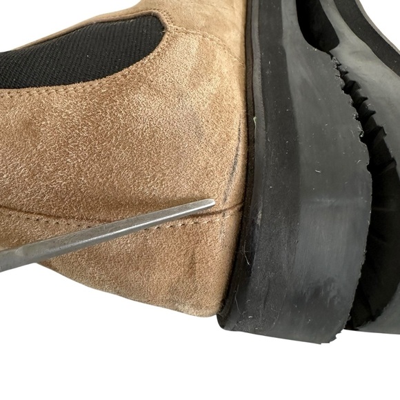 Mari Giudicelli Womens Chelsea Suede Ankle Boots Sz 40 Tan  Mari Giudicelli Womens Chelsea Suede Ankle Boots Sz 40 Tan Slip On